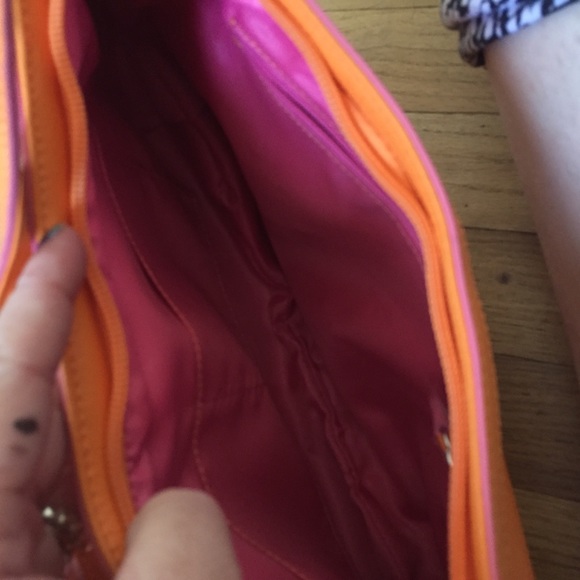 NWT Baekgaard orange purse with pink trim - Picture 6 of 8